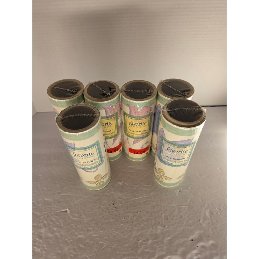 Favorite Things Painted Scroll Wall Border Lot of 6 Rolls #7050467 New Sealed - Picture 2 of 8